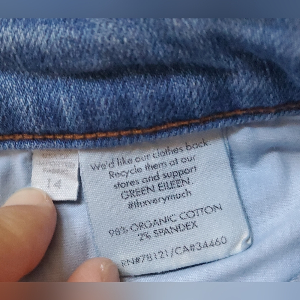 Eileen Fisher Women's Jeans Size 14 Light Wash Pre-owned - Picture 7 of 16